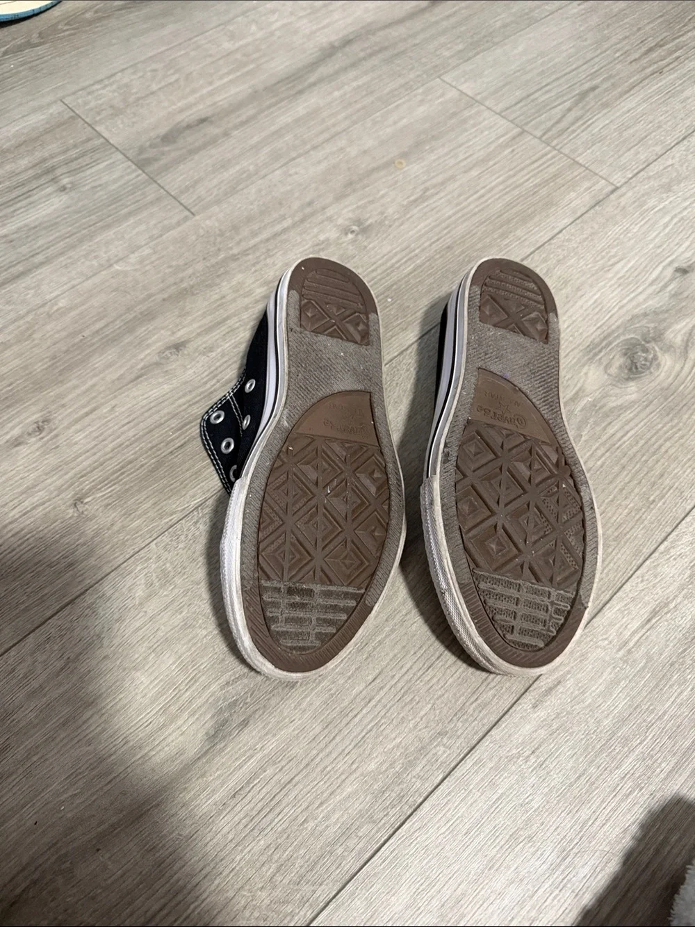 Converse Black and White Slip-On Canvas Sneakers